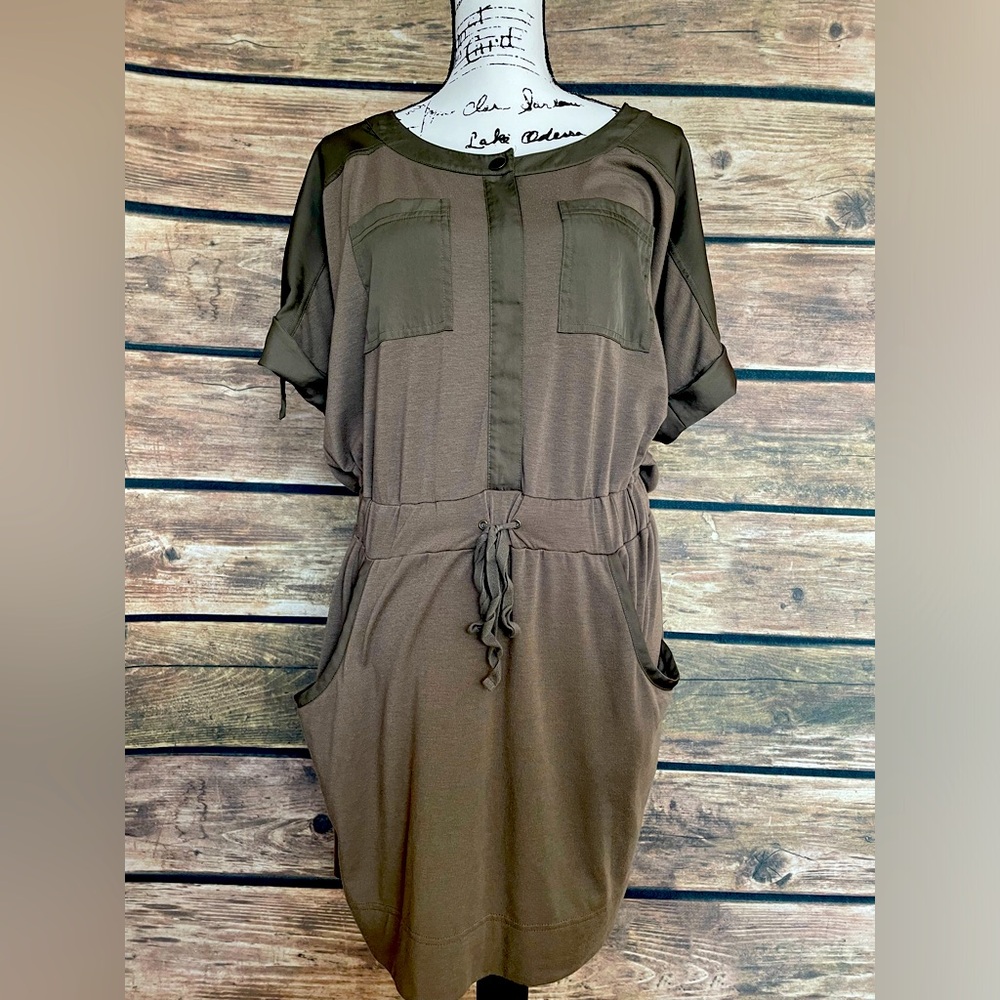 Ann Taylor Loft Drawstring Tunic Dress
